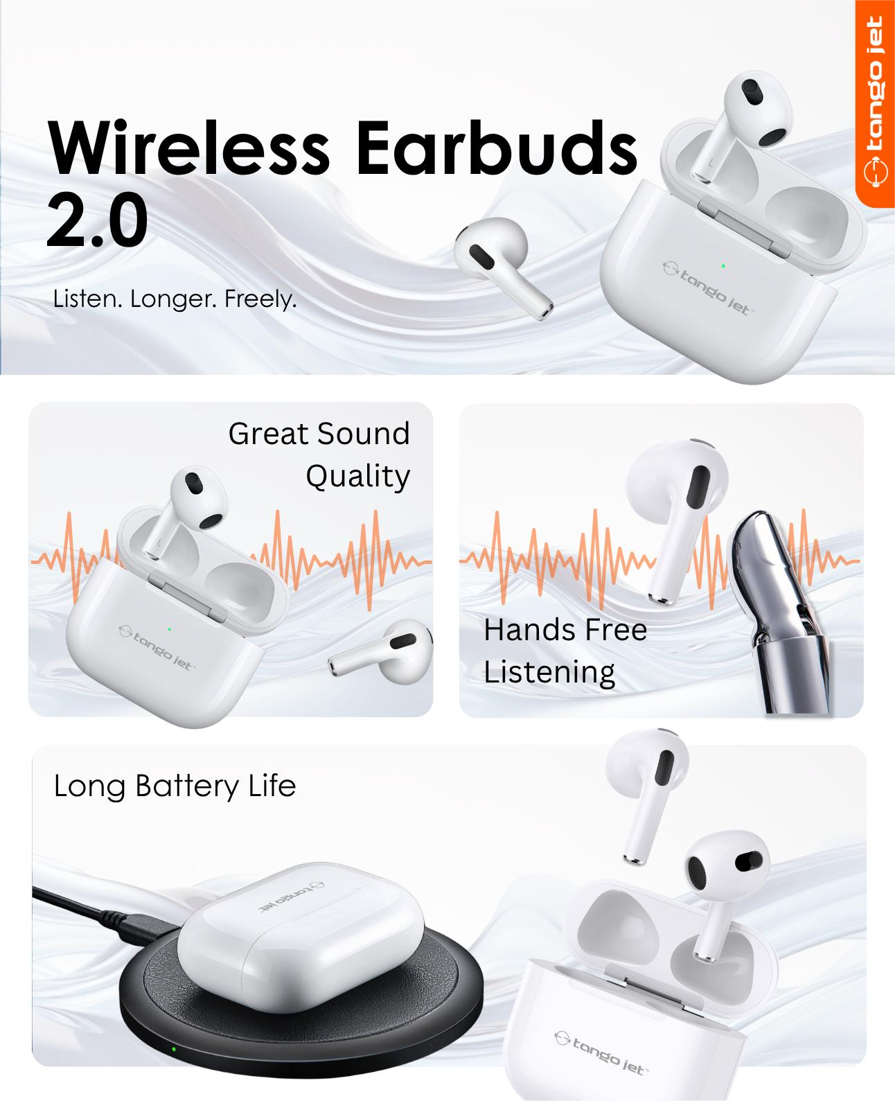 Wireless Earbuds 2.0 Features